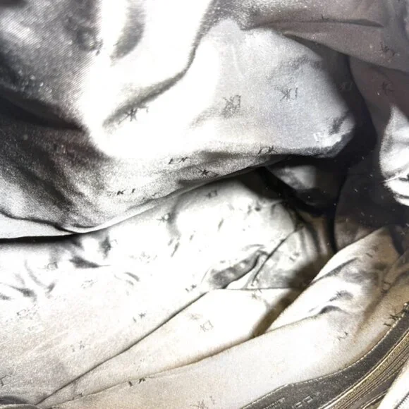 Donna Karan Black Leather Tote w Dust Bag - Picture 9 of 13